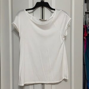 Small white knit loft tee (never worn)